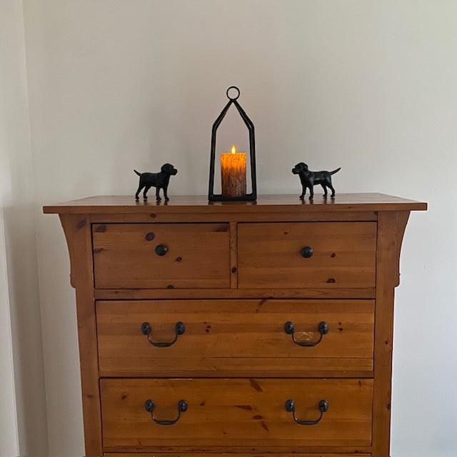 Wrought Iron Lantern Candle Holder Decor
