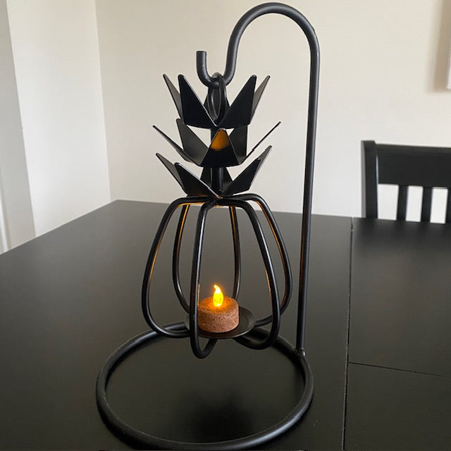 Iron 3D Pineapple Tealight Candle Holder