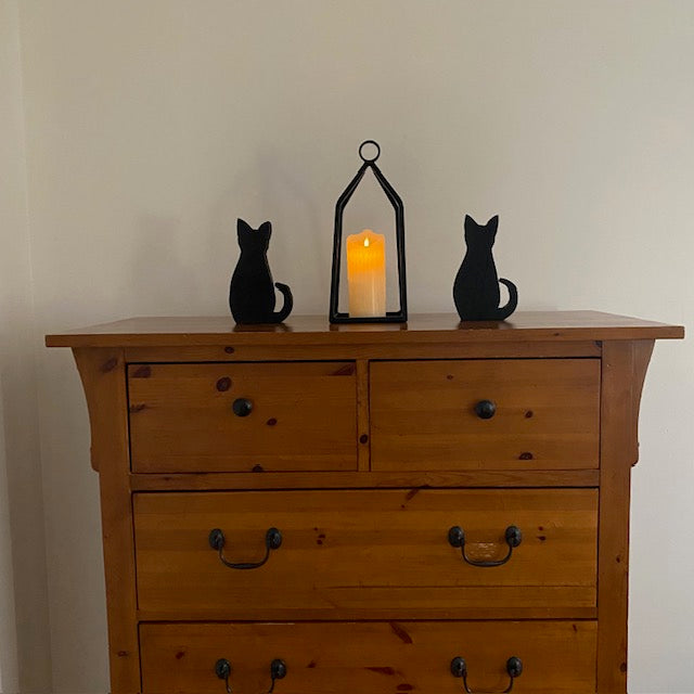 Wrought Iron Lantern Candle Holder Decor