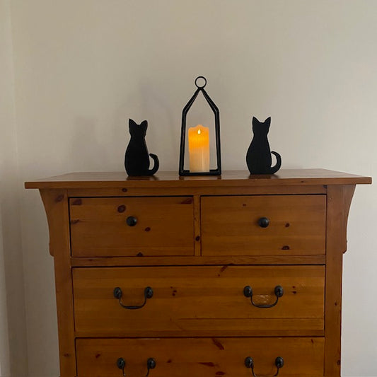 Wrought Iron Lantern Candle Holder Decor