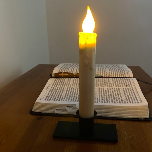 Windowsill Iron Taper Candle Holder