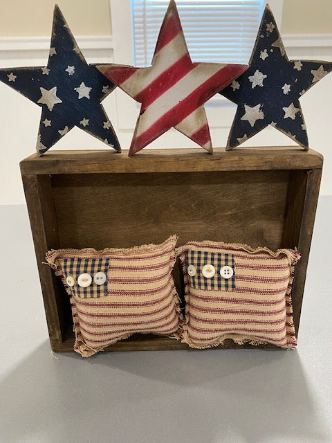 American Flag Mini Decorative Pillows