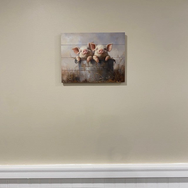 Pigs in a Bucket Artwork