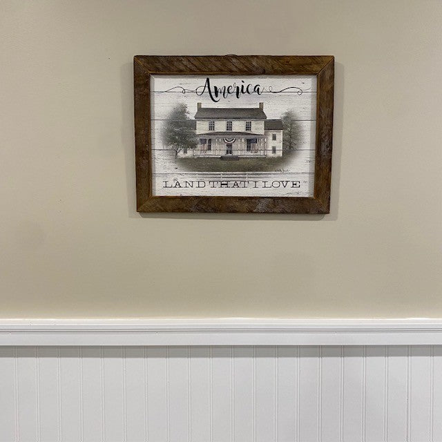 "Land That I Love" Framed Artwork