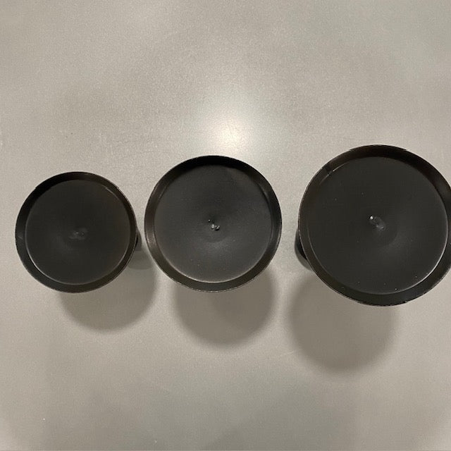 Raised Iron Taper Candle Holder Set of 3