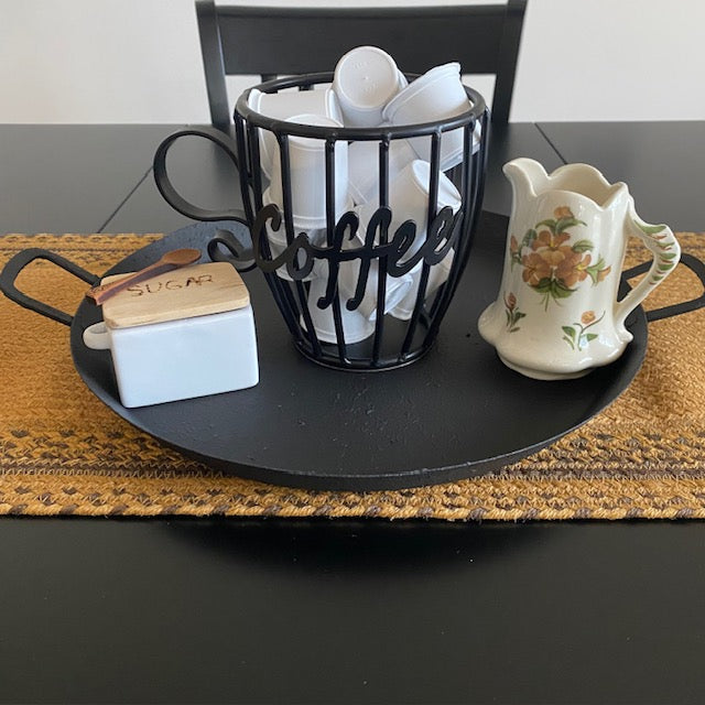 Wrought Iron Coffee Cup Pod Holder