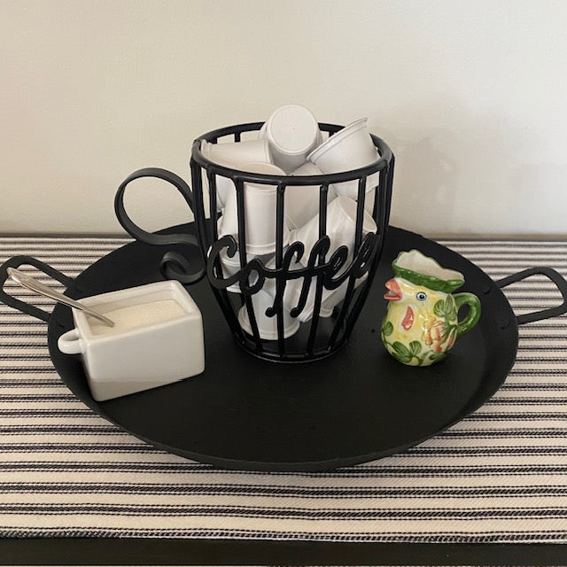 Wrought Iron Coffee Cup Pod Holder