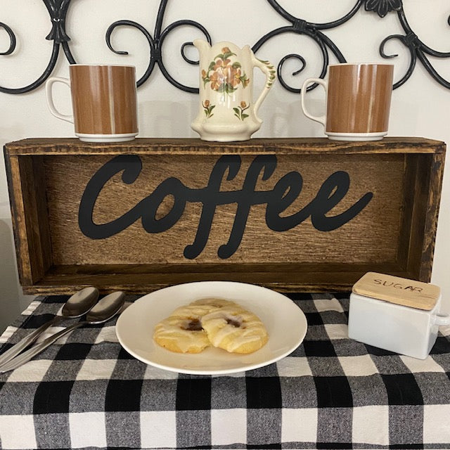 Coffee Shadow Box Sign