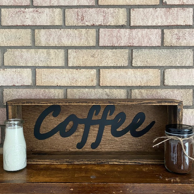 Coffee Shadow Box Sign