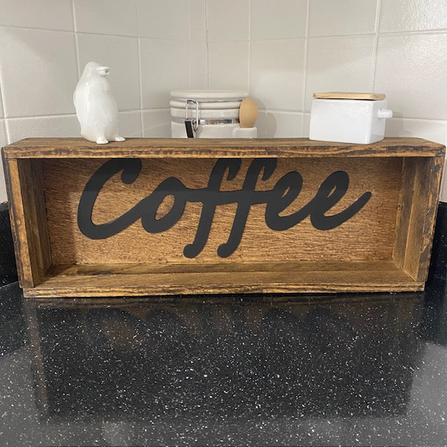 Coffee Shadow Box Sign