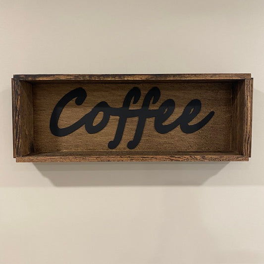 Coffee Shadow Box Sign