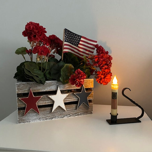Patriotic Americana Wood Crate