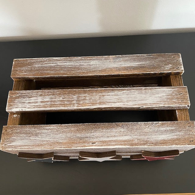 Patriotic Americana Wood Crate