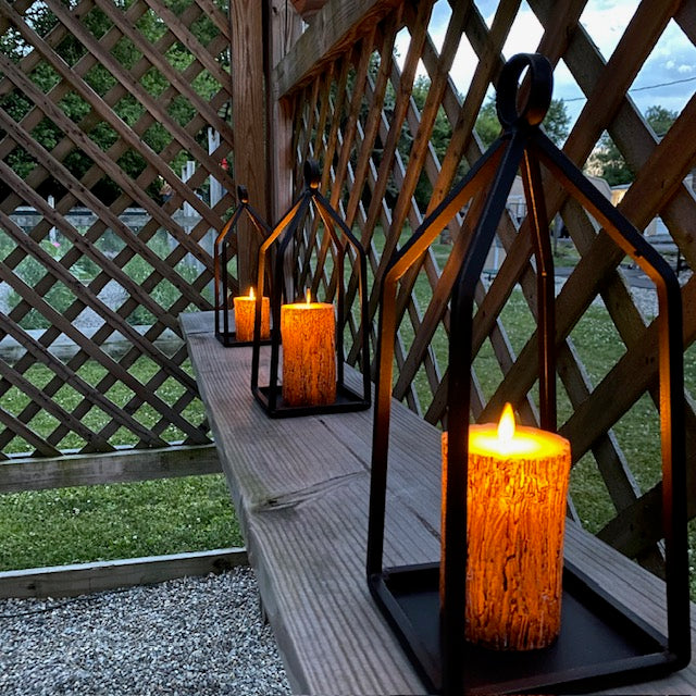 Wrought Iron Lantern Candle Holder Decor