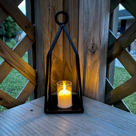 Wrought Iron Lantern Candle Holder