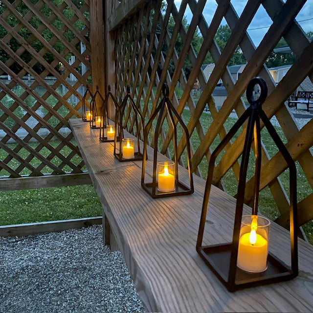 Wrought Iron Lantern Candle Holder