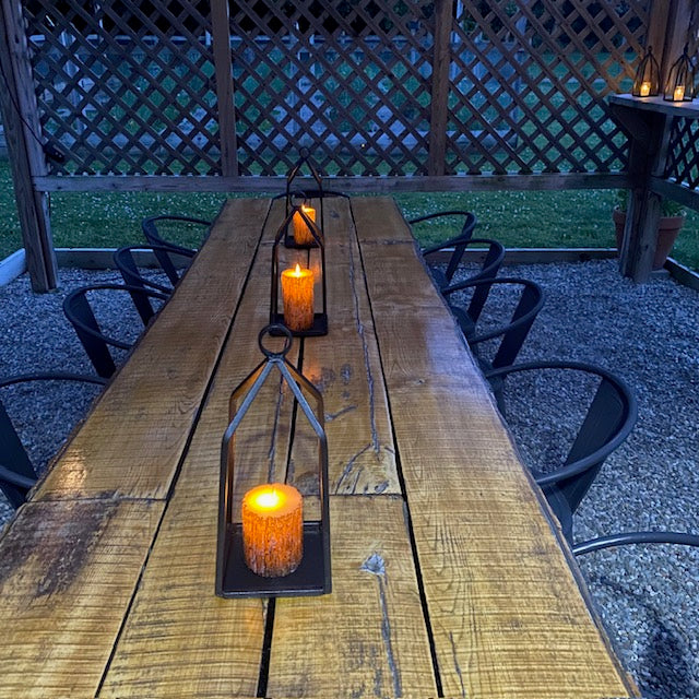 Wrought Iron Lantern Candle Holder Decor