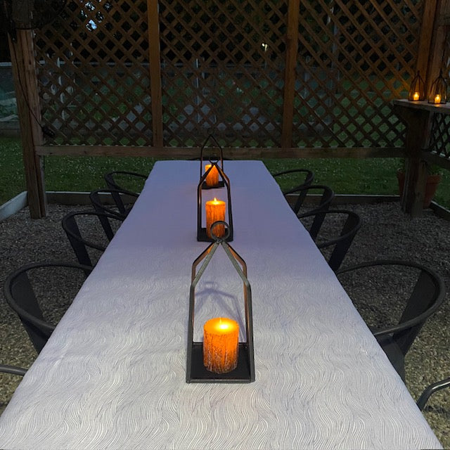 Wrought Iron Lantern Candle Holder Decor