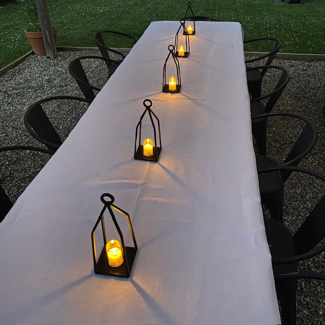 Wrought Iron Lantern Candle Holder