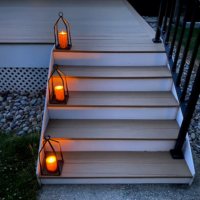 Wrought Iron Lantern Candle Holder Decor