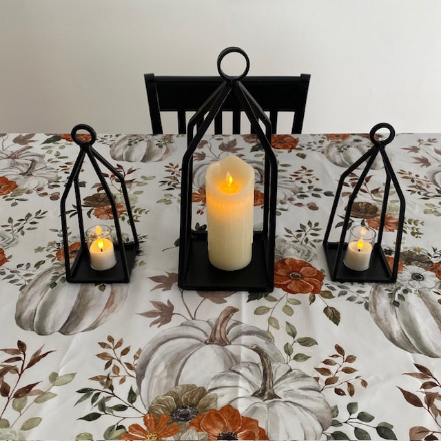 Wrought Iron Lantern Candle Holder Decor