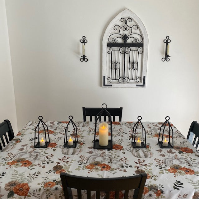 Wrought Iron Lantern Candle Holder