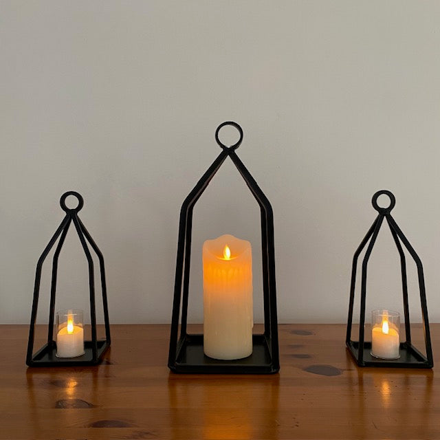 Wrought Iron Lantern Candle Holder