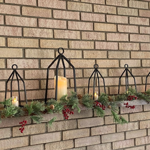 Wrought Iron Lantern Candle Holder