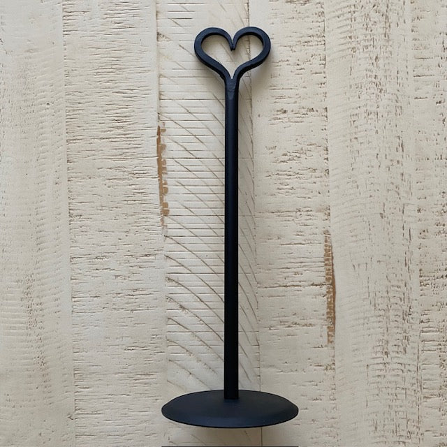 Wrought Iron Paper Towel Holder with Heart Top