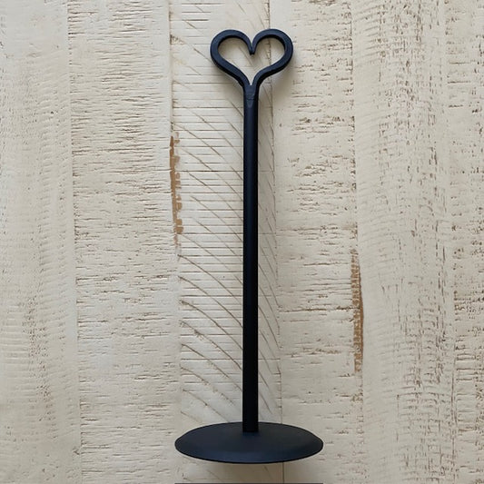 Wrought Iron Paper Towel Holder with Heart Top