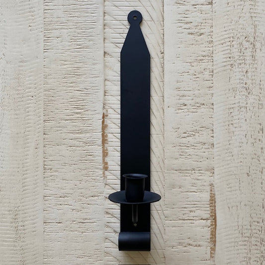 Iron Primitive Wall Sconce Taper Candle Holder