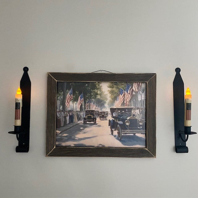 Iron Primitive Wall Sconce Taper Candle Holder