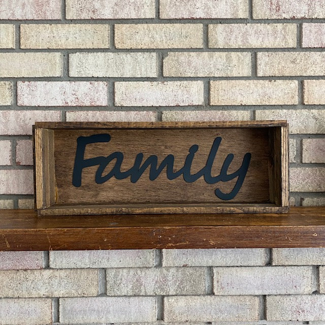 Handmade Wood Box Family