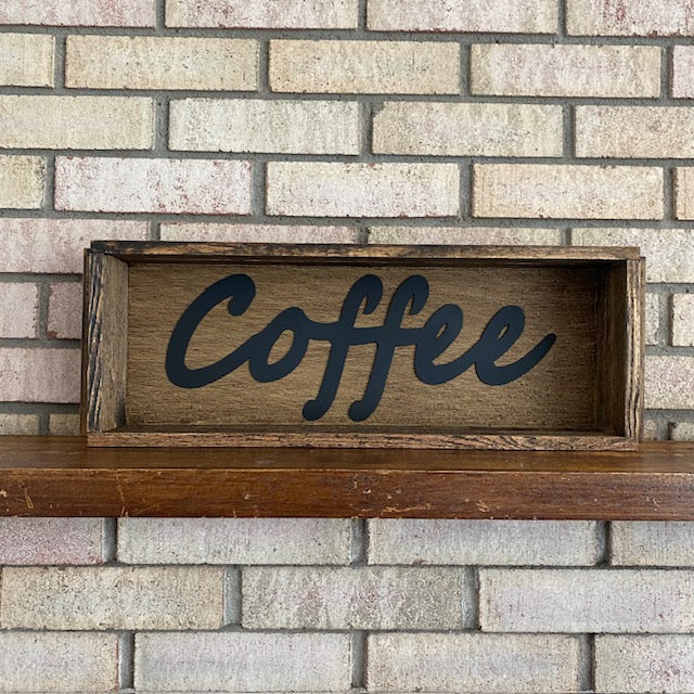 Handmade Wood Box Coffee