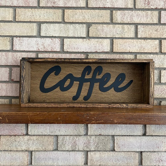 Handmade Wood Box Coffee