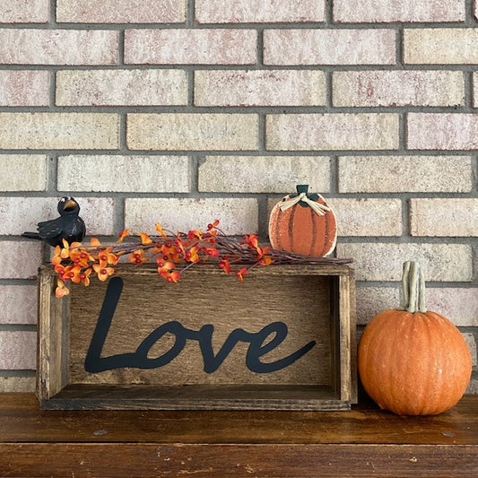 Wood Box Love Decor