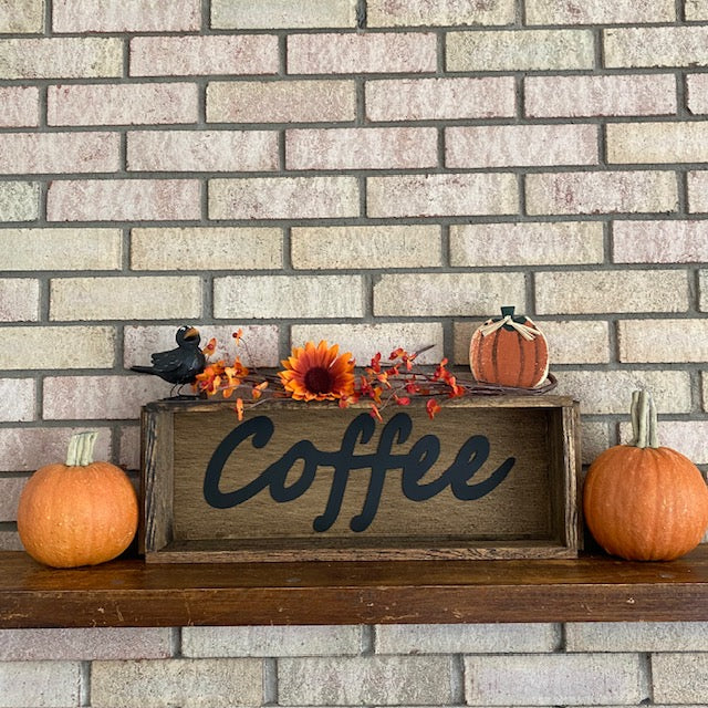 Handmade Wood Box Coffee