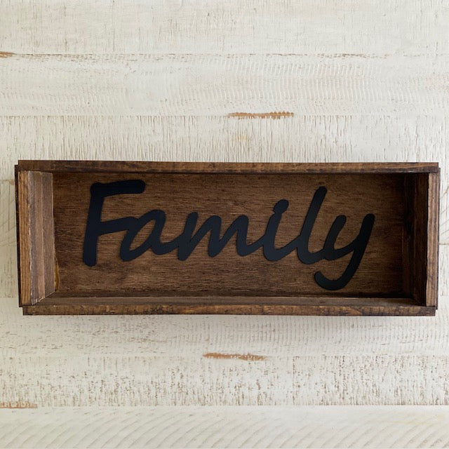 Handmade Wood Box Family