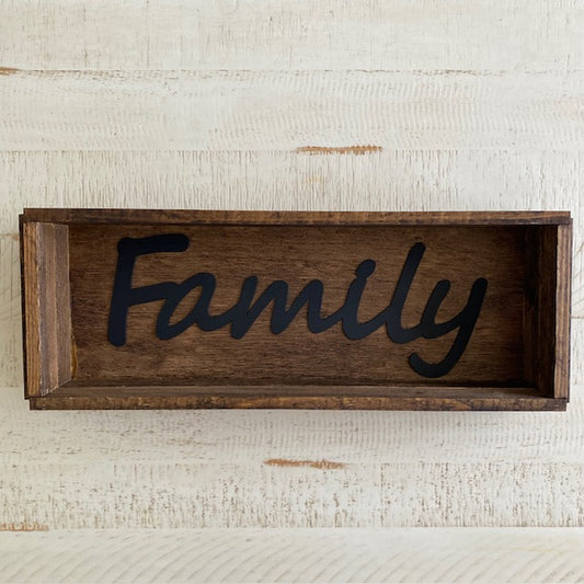Handmade Wood Box Family