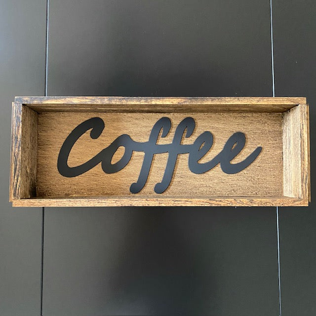 Handmade Wood Box Coffee