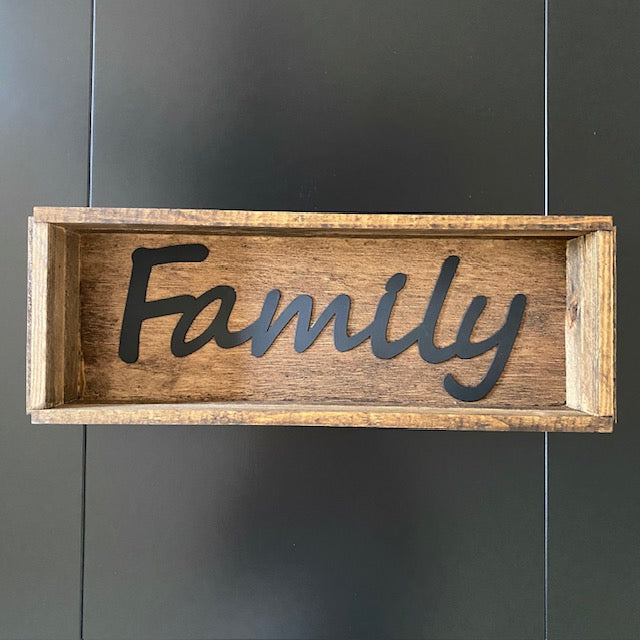 Handmade Wood Box Family