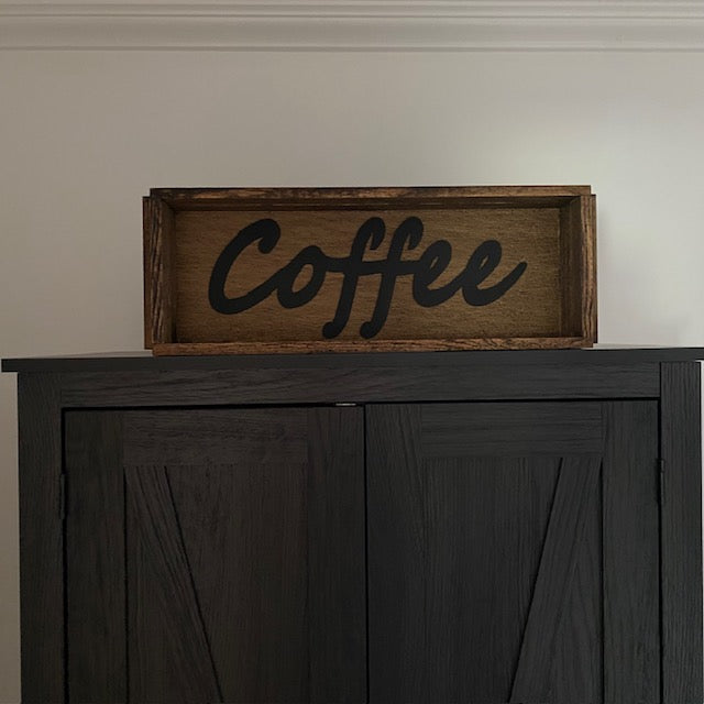 Handmade Wood Box Coffee