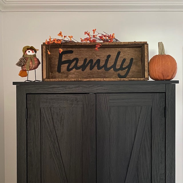 Handmade Wood Box Family