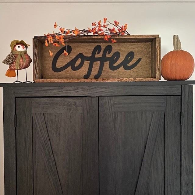 Handmade Wood Box Coffee