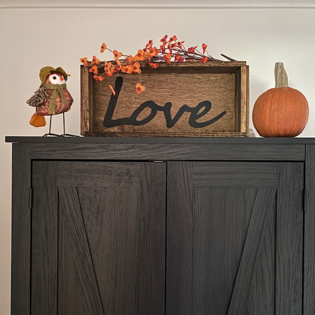 Handmade Wood Box Love
