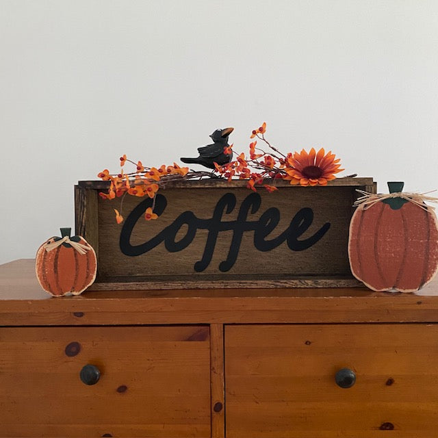 Handmade Wood Box Coffee