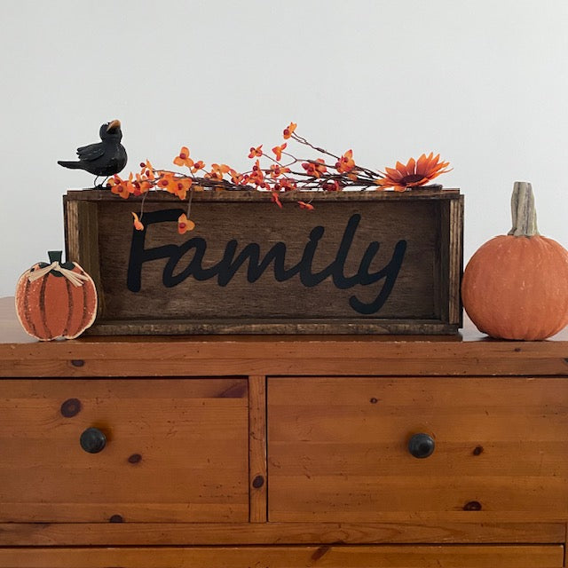 Handmade Wood Box Family