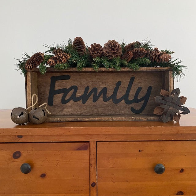 Handmade Wood Box Family