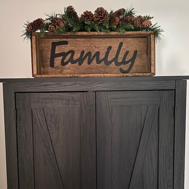 Handmade Wood Box Family