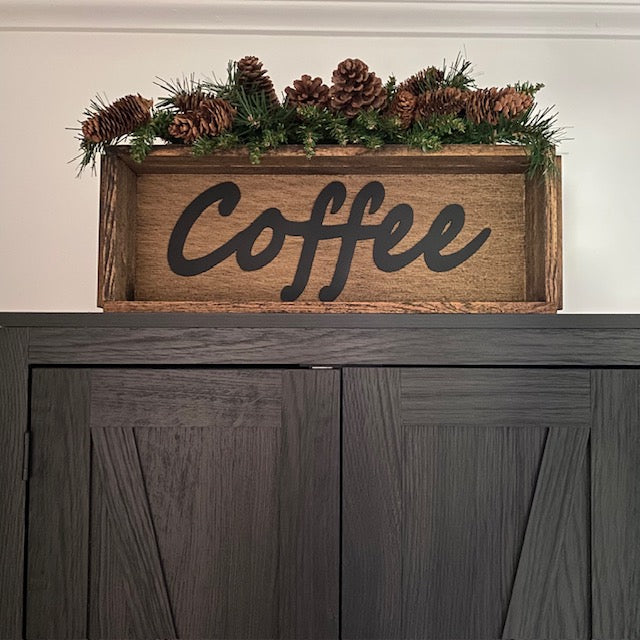 Handmade Wood Box Coffee